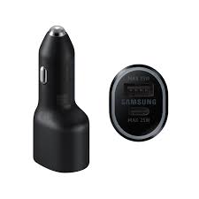 CARGADOR PARA CARRO SAMSUNG DOBLE CARGA USB15W USB-C 25W