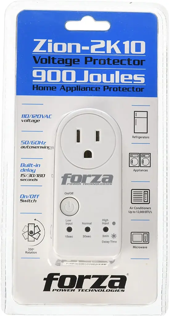PROTECTOR DE VOLTAJE FORZA FVP-1201B 900J/1800W 120V 1 x NEMA 5-15R