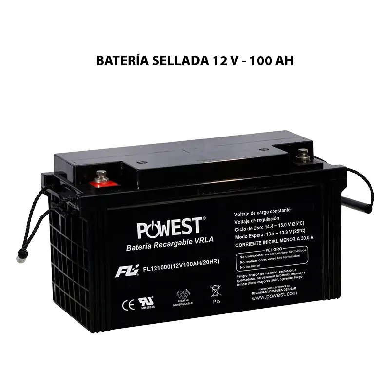 BATERIA POWEST 12V 100AH REF FL121000GS CEBAT-7226