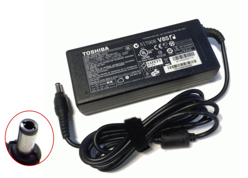 CARGADOR PARA LAPTOP TOSHIBA 19V 3.42A 5.5*2.5 65W TRIPLE A