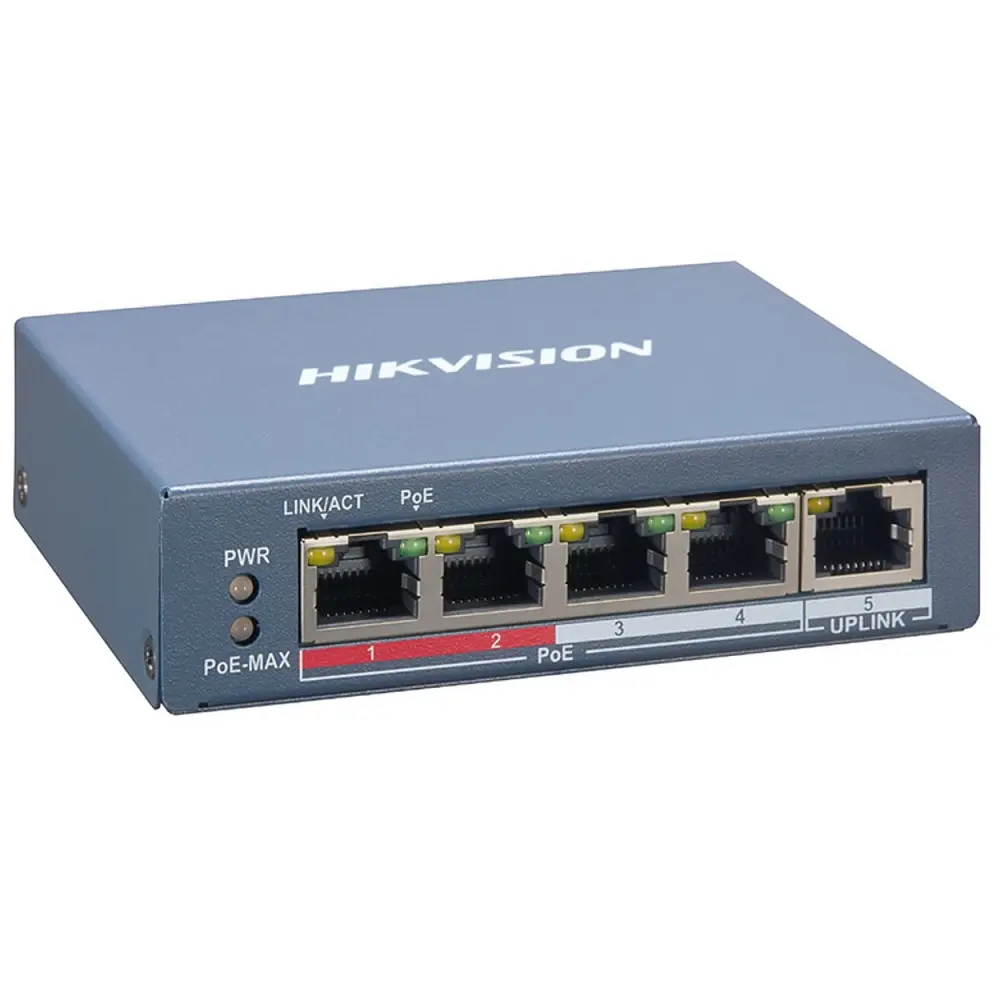 SWITCH HIKVISION POE DS-3E1105P-EI/M 10/100MB+ 1 10/100MB 45W
