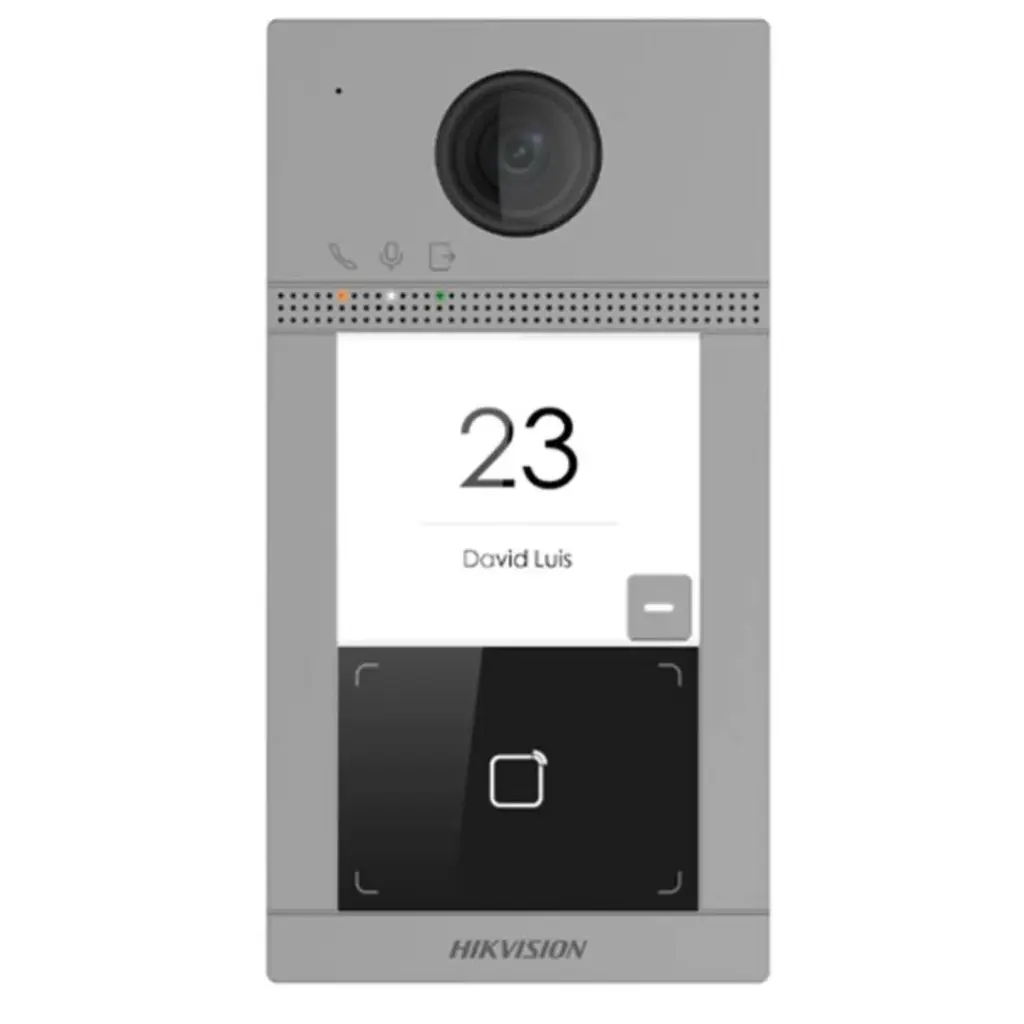VIDEO PORTERO HIKVISION DS-KV8113-WME1 METAL CON 1 BOTON/ CAMARA 2MP/ POE 12VCC