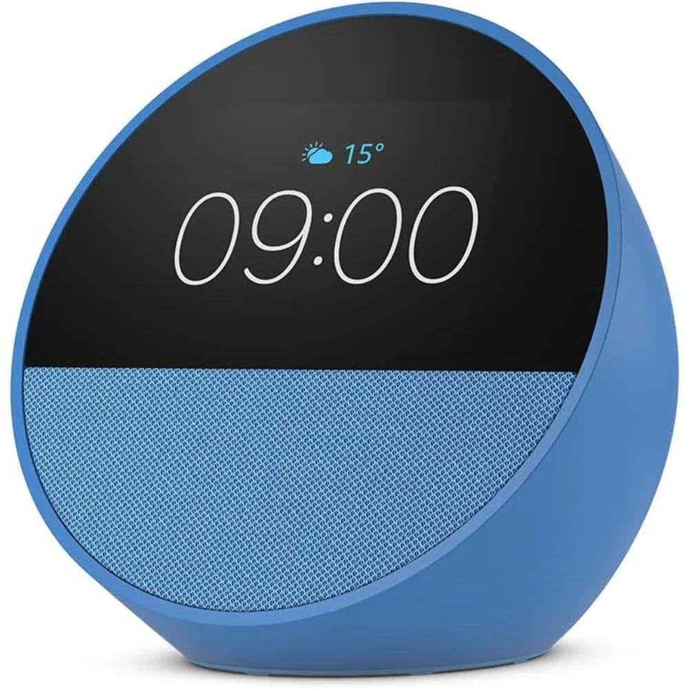 PARLANTE SMART ECHO SPOT AMAZON ALEXA CON RELOJ/ PANTALLA TACTIL 2.8" MODELO: BV84J9