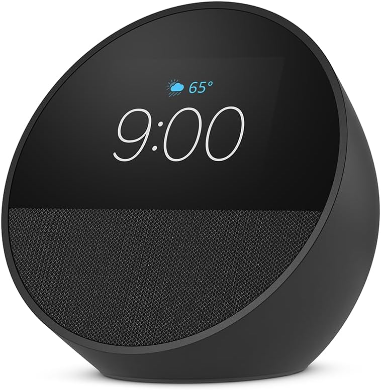PARLANTE SMART ECHO SPOT AMAZON ALEXA CON RELOJ/ PANTALLA TACTIL 2.8" MODELO: BV84J9