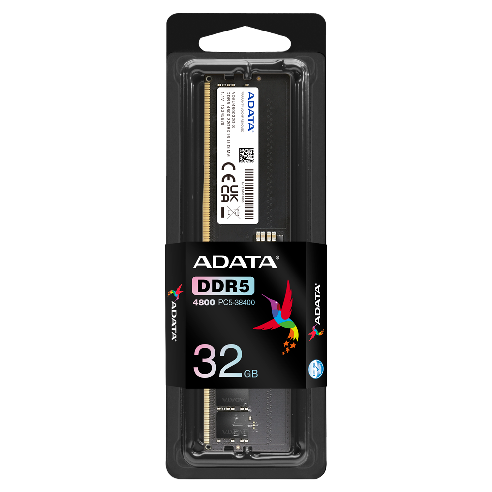MEMORIA PARA PC ADATA 32GB DDR5 4800MHZ DIMM CL40
