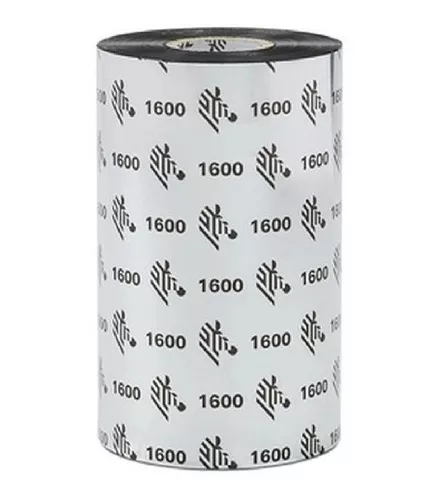 CONSUMIBLE ZEBRA RIBBON CERA 1600  110MMX300M ,1" CORE ZD230,420,620/  UNIDAD