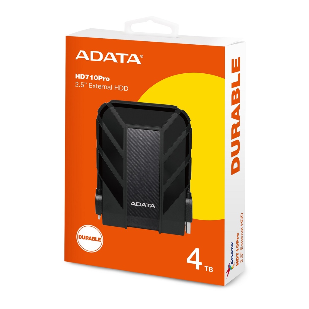 DISCO DURO EXTERNO ADATA HD710 4TB USB 3.0 ANTISHOCK NEGRO