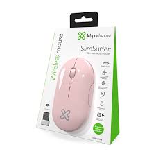 MOUSE KLIP XTREME KMW-415PK SLIMSURFER /2.4GHZ/INALAMBRICO ROSADO