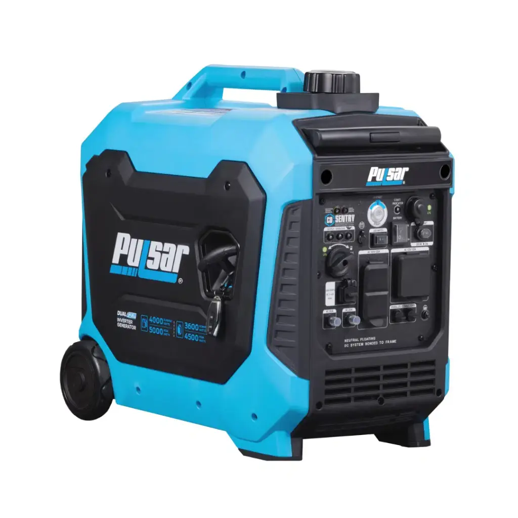 GENERADOR DE ENERGIA PULSAR PG5000BISRCO/ INVERTER POTENCIA NOMINAL 5000W RETROCESO ELECTRICO/ DUAL GASOLINA Y GAS