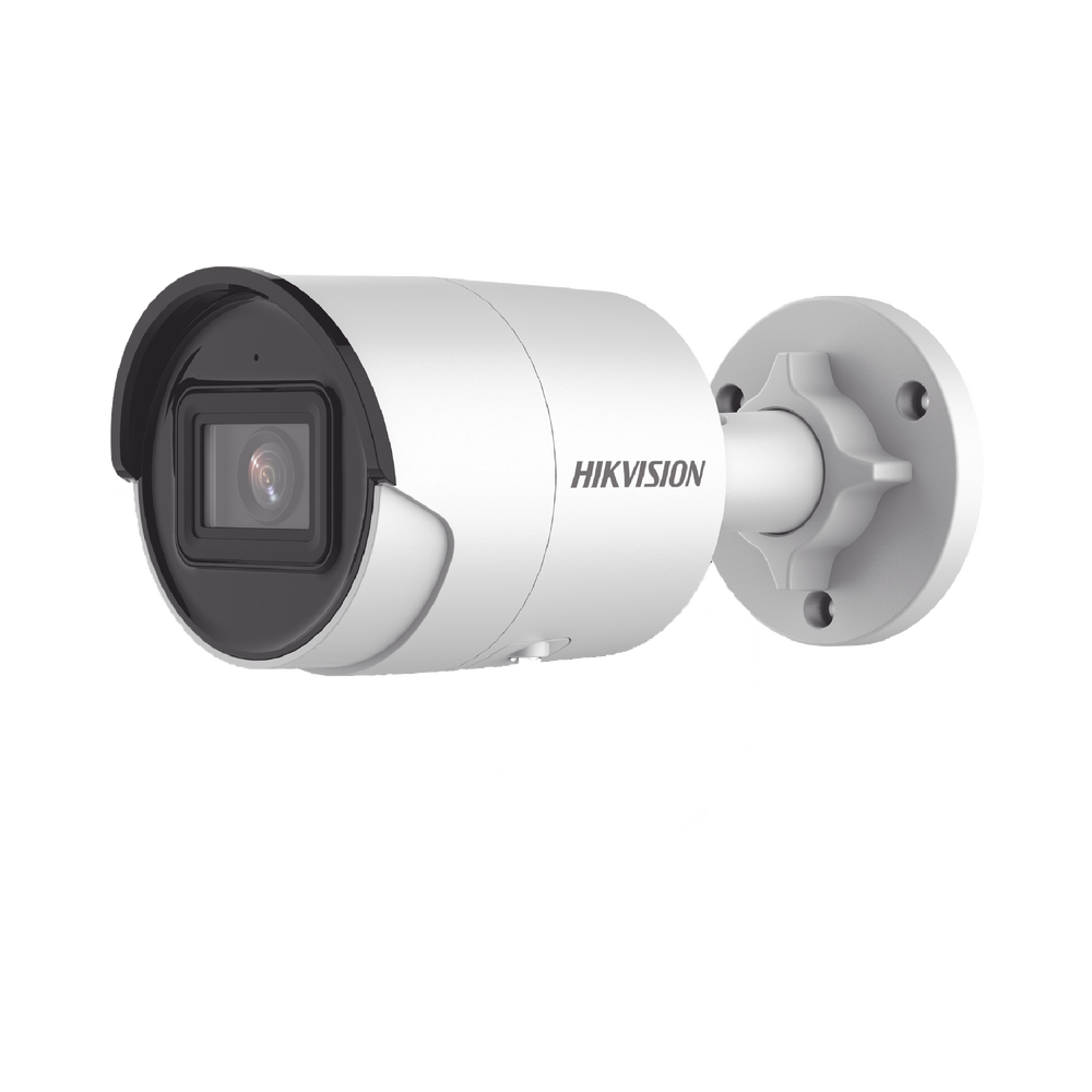 CAMARA DE SEGURIDAD HIKVISION DS-2CD2083G2-I(U) TIPO BALA 8MP ACUSENSE H.265+/CON MICROFONO/ IP67 EXTERIOR 