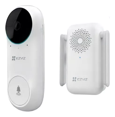 TIMBRE INTELIGENTE EZVIZ DB2 CS-DB2-AO-2C5WPBR PARA EXTERIOR IP67/ VIDEOPORTERO 2K+/BATERIA 5200mAh/VISION NOCTURA IR 