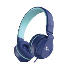 AUDIFONO + MICROFONO XTECH XTH-356 AVID COLOR AZUL 3.5PLUG