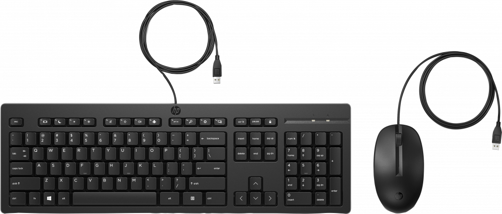 TECLADO + MOUSE HP 225 USB NEGRO