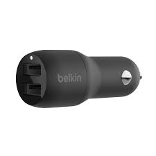 CARGADOR PARA CARRO BELKIN CCB001 24W DOBLE CARGA USB CARGA RAPIDA