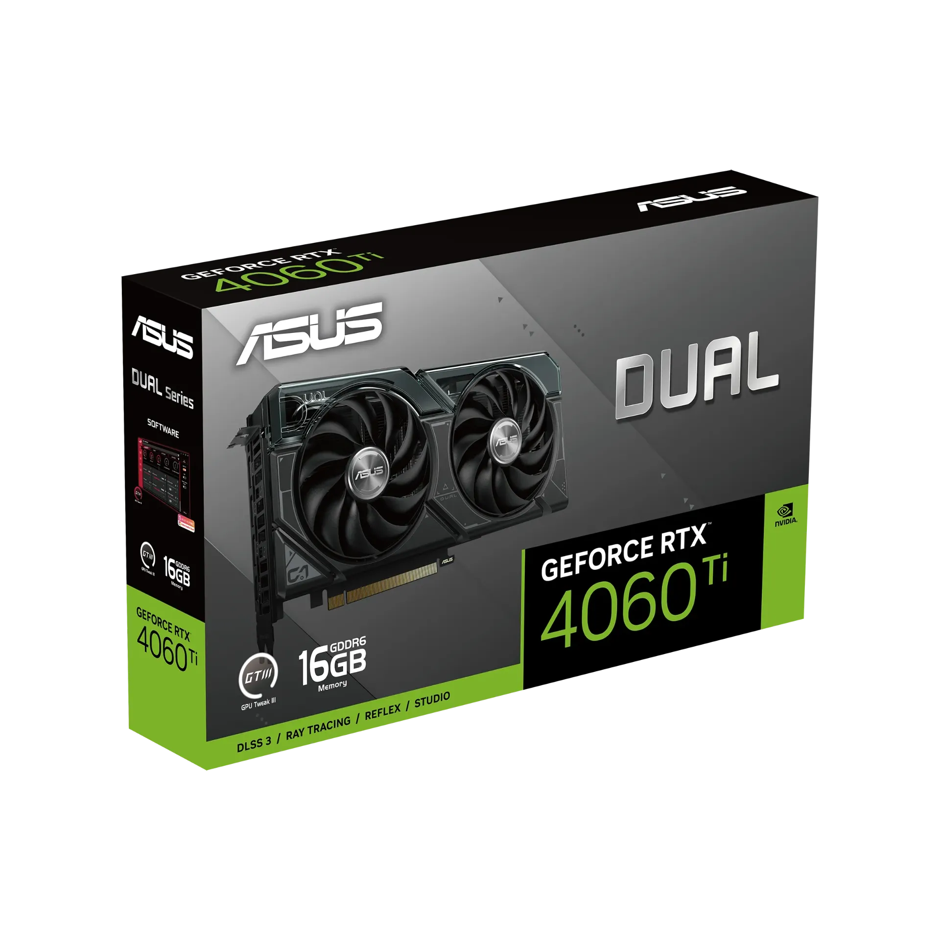 TARJETA DE VIDEO ASUS GEOFORCE RTX-4060TI OC 16GB GDDR6 128bits