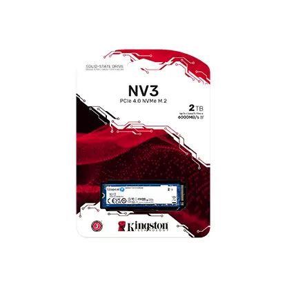 DISCO DE ESTADO SOLIDO KINGSTON SNV3S-2000G 2TB M.2 2280  PCIE 4.0 X 4 NVME 6000/5000MB-S NAND 3D