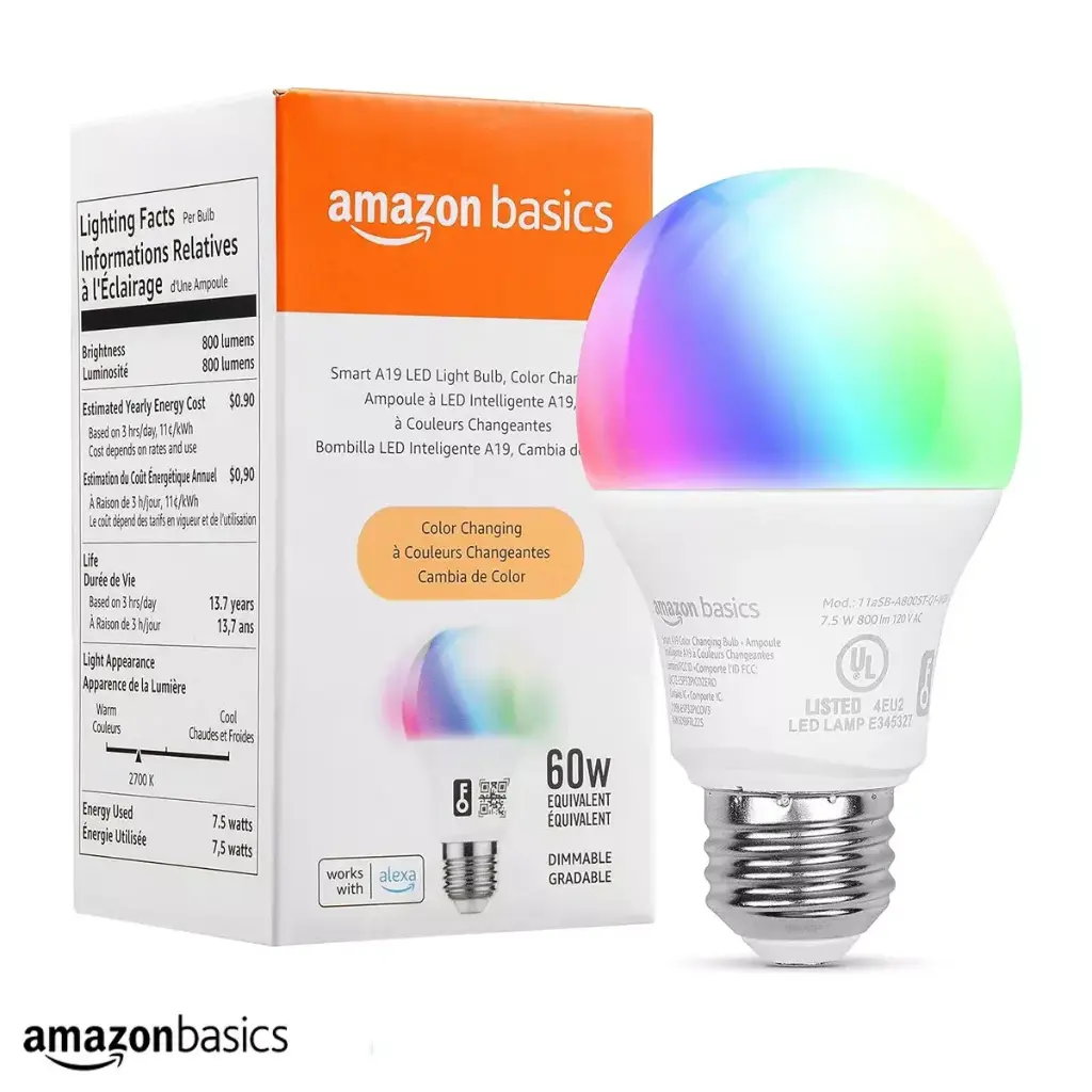 [A19] FOCO LED INTELIGENTE AMAZON A19 60W LUMINES 800 WIFI
