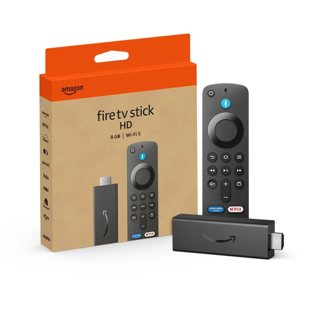FIRE TV STICK HD AMAZON CON ALEXA VOICE Y CONTROL TV ALM. 8GB RAM 1GB WI-FI 5 2024