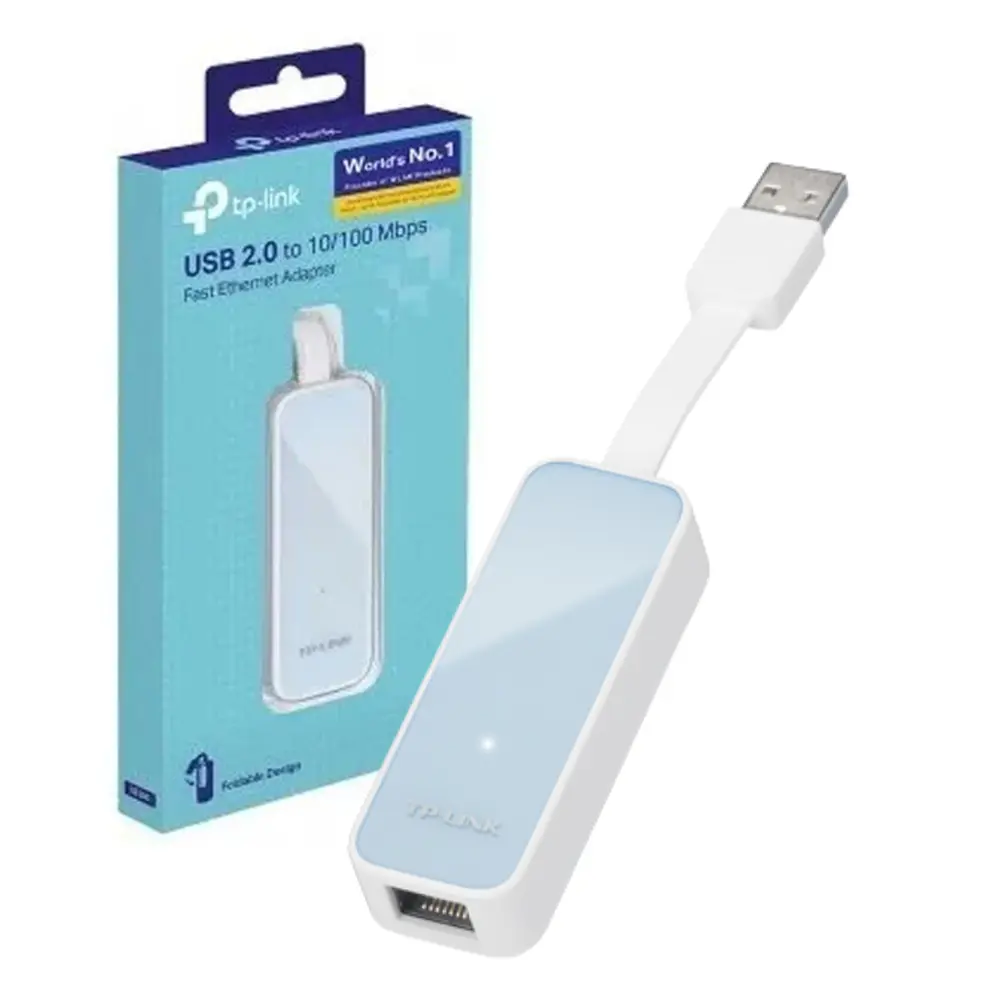 ADAPTADOR DE RED TP-LINK UE200 USB 2.0 A RJ45 ETHERNET 100MBPS