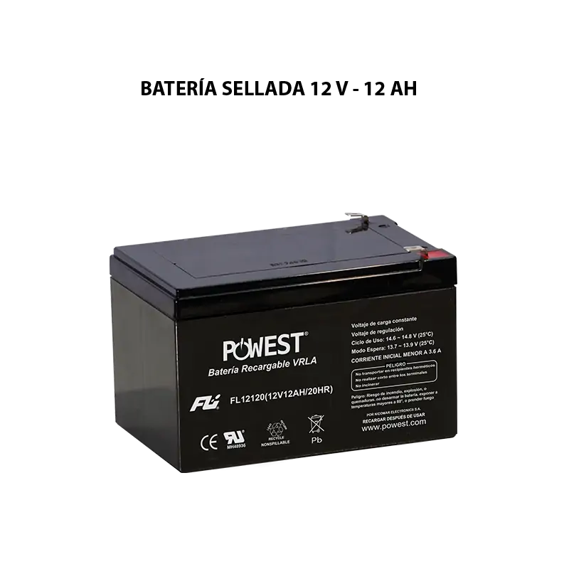 BATERIA POWEST 12V 12AH REF FL12120GS PARA UPS