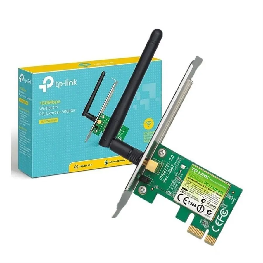 TARJE DE RED TPLINK TL-WN781ND 1 ANTENA 150Mbps PCI EXPRESS