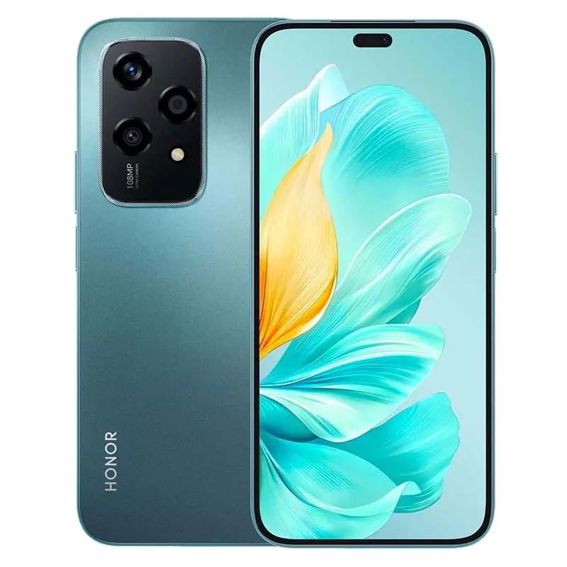 CELULAR HONOR 200 LITE 8GB RAM 256GB ALMACENAMIENTO PAN 6.7” CAMARA 108MP/50MP ANDROID LAGO CIAN