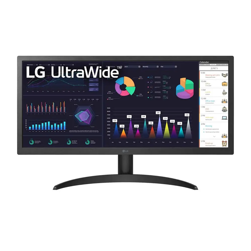 MONITOR LG 26WQ500-B 26" LED IPS ULTRA WIDE 21:9 1080p 75Hz - HDMI