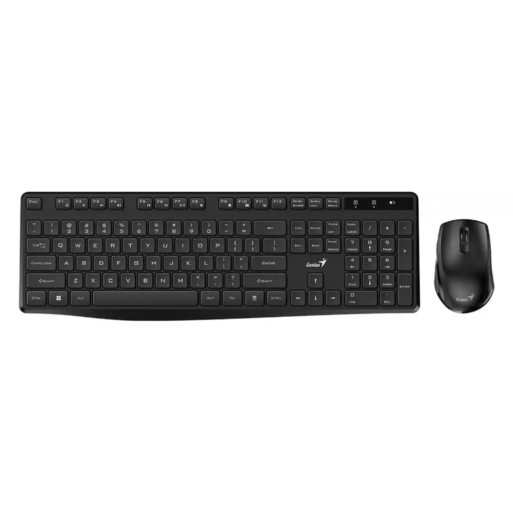 TECLADO + MOUSE GENIUS KM-8206S  WIRELESS NEGRO SILENCE RF 2.4GHZ KB7200+NX8006S