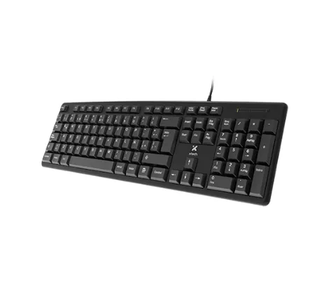 TECLADO XTECH XTK-092S ALAMBRICO USB NEGRO SP 105 TECLAS 
