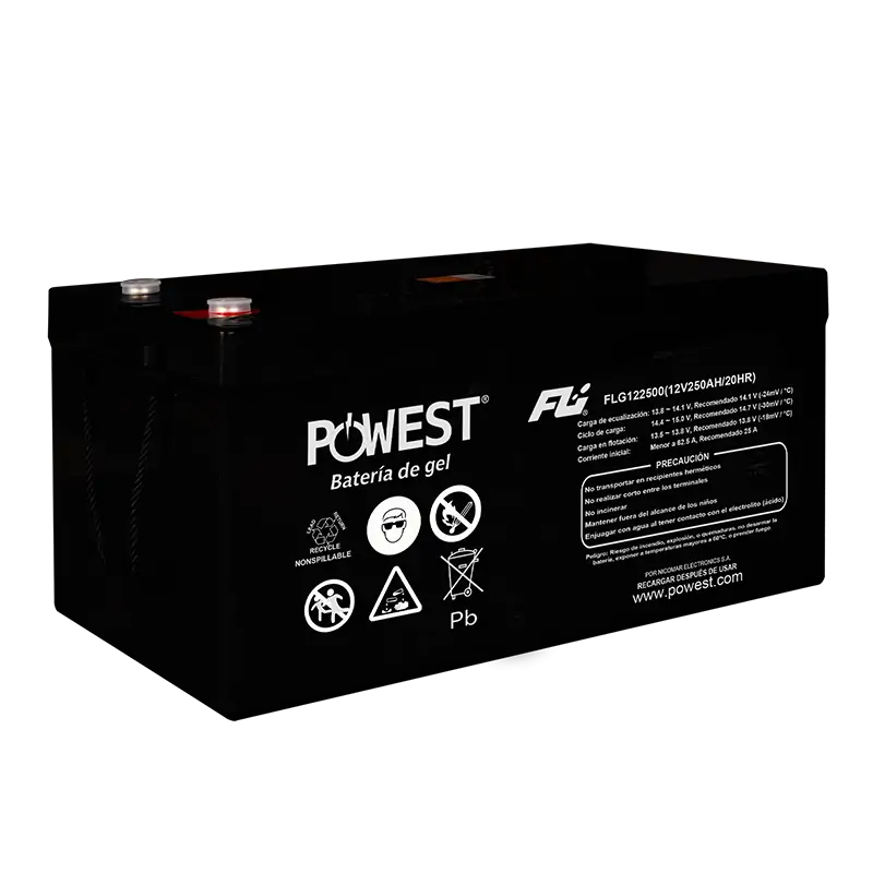 BATERIA POWEST GEL CICLO PROFUNDO 12V 250AH REF. FL122500 DC