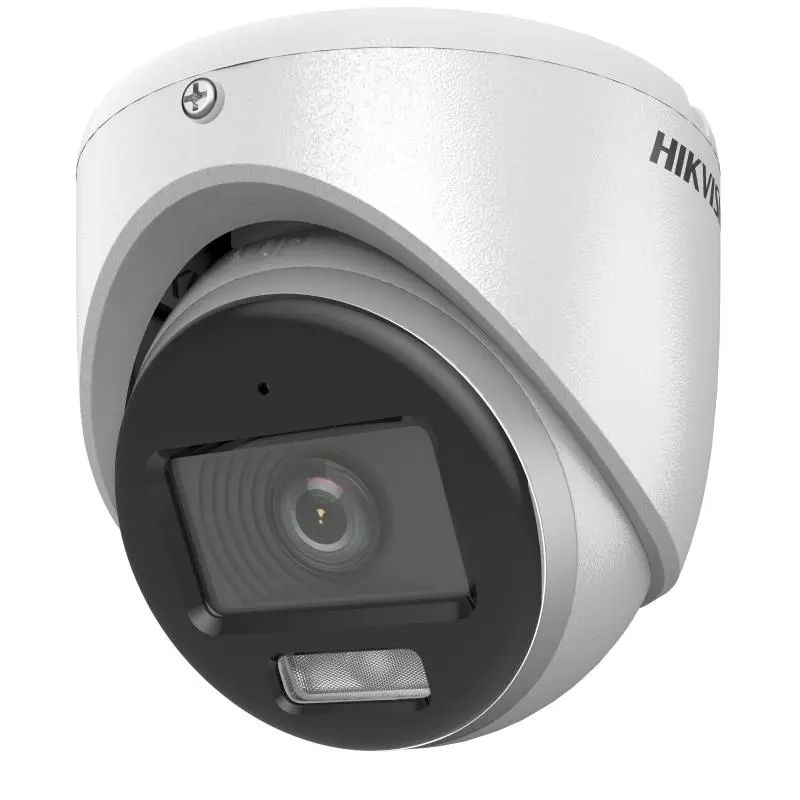 CAMARA DE SEGURIDAD HIKVISON DS-2CE70DF0T-LMFS DOMO 2MP 1080P COLORVU IR 20M AUDIO EXTERIOR IP67 TECNOLOGIA 3D DNR LUZ INTELIGENTE HIBRIDA