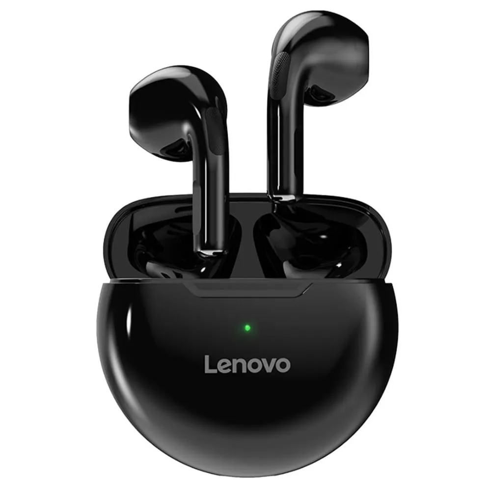 AUDIFONO + MICROFONO LENOVO HT38 TRUE WIRELESS BLUETOOTH EARBUDS BLACK