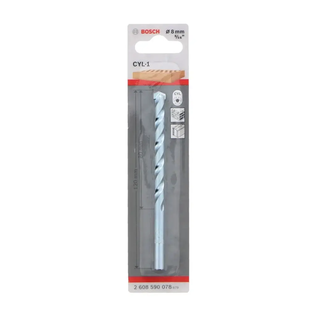 BROCA BOSH CYL-1 PARA TACO F8 5/16" 8MM
