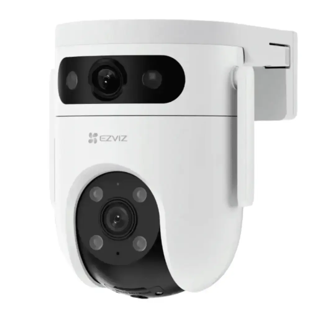 CAMARA DE SEGURIDAD EZVIZ IP H9C CS-H9C 3K (5MP+ 5MP)/ DOBLE LENTE/ AUDIO BIDERECCIONAL/EXTERIOR IP67/DEFENSA ACTIVA SIRENA Y LUZ