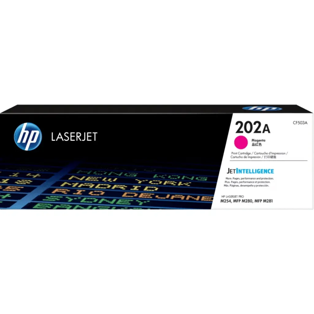 TONER HPINC 202A MAGENTA LASERJET M254DW/M281FDW 1300 PAG CF503A