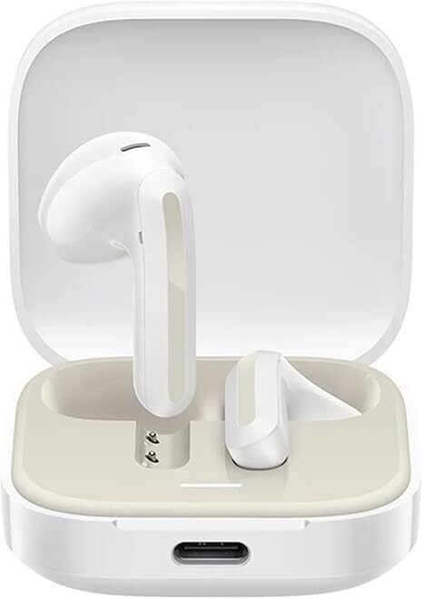 AUDIFONO + MICROFONO XIAOMI REDMI BUDS 6 ACTIVE CANC. RUIDO /30 H. /BT 5.4 /IPX4 /COLOR TRANSPARENTE BLANCO