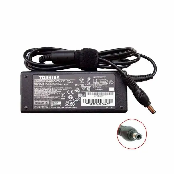 CARGADOR PARA LAPTOP TOSHIBA 19V 3.42A 5.5*2.5 65W ORIGINAL