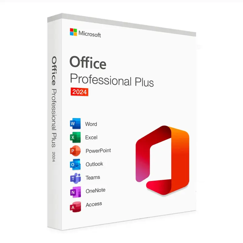 LICENCIA  MICROSOFT OFFICE 2024 PROFESIONAL PLUS 1 EQUIPO SERIAL PERMANENTE RETAIL/ CODIGO ELECTRONICO