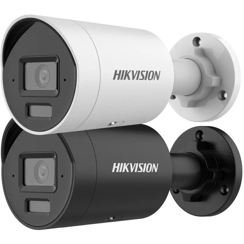 CAMARA DE SEGURIDAD IP HIKVISION DS-2CD2083G2-LI2U 8MP TUBO LUZ HIBRIDA L 28MM H265+ CON MICROFONO IP67 