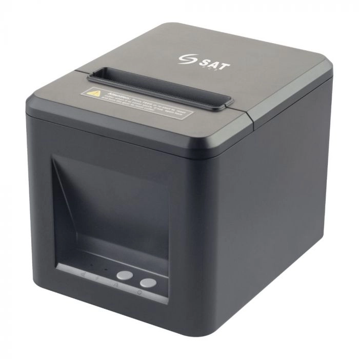 IMPRESORA TERMICA SAT Q22UE AUTOCORTADOR 80MM VELOCIDAD IMPRIME HASTA 230 mm/s INTERFAZ USB+ETHERNET COLOR NEGRO
