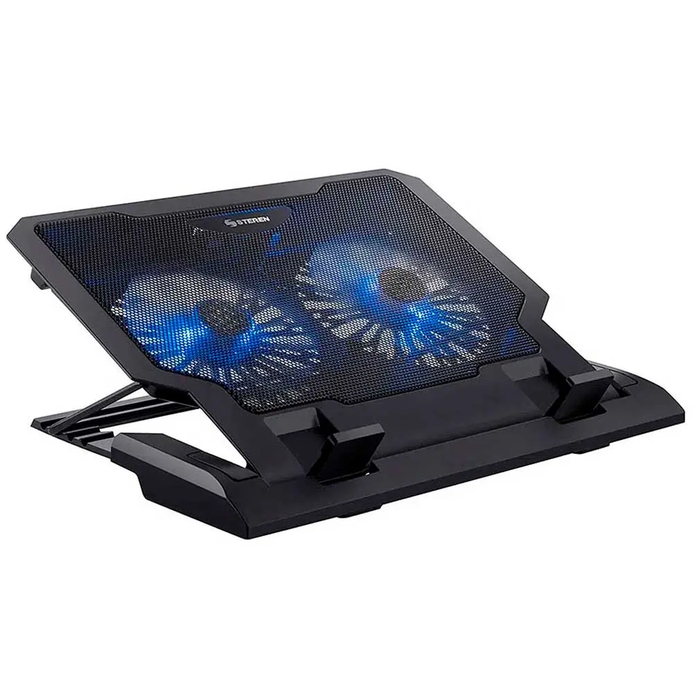 VENTILADOR PARA LAPTOP STEREN COM-098 2 FAN 5 NIVELES 
