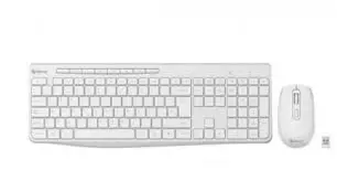 TECLADO + MOUSE STEREN INALAMBRICO COM-6200BL COLOR BLANCO 