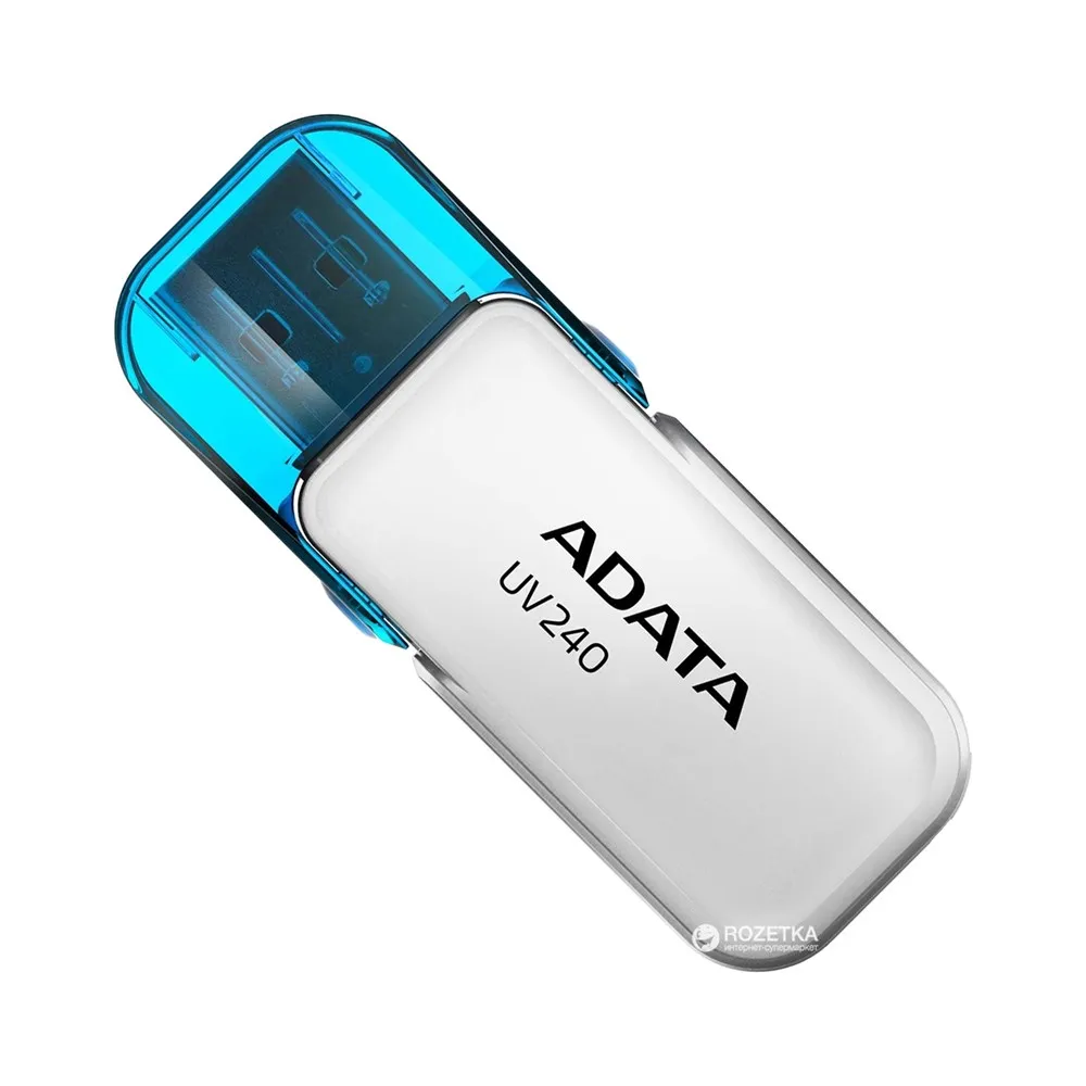 PENDRIVE ADATA UV240 32GB BLANCO/CELESTE SKU: AUV240-32G-RWH