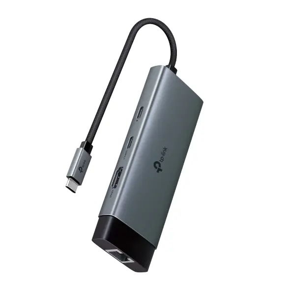 HUB TPLINK UH6120C USB TIPO C 6 EN 1 USB-C A 1 *HDMI 4K 1*C PD 100W 1*RJ45 1GBPS 1*USB-C 2*USB-A 5GBPS