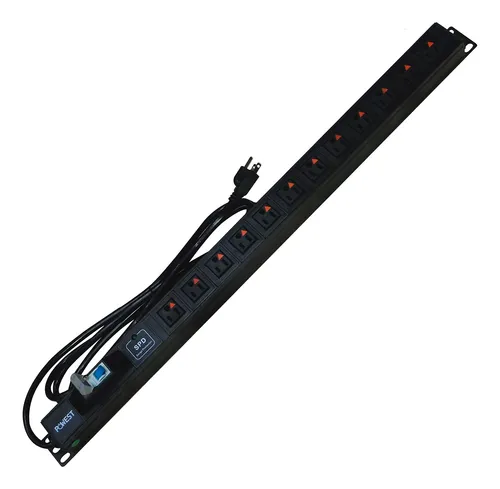 MULTITOMA POWEST NMULT-2290 TIERRA AISLADA 12 SALIDAS RACK PDU