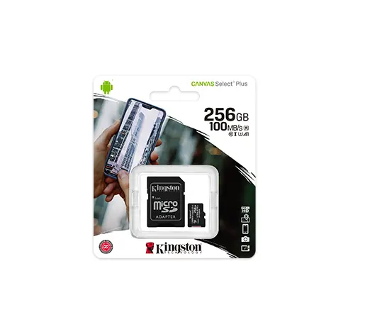 [SDCS2/256GB] MICRO SD 256GB KINGSTON SDCS2/256GB 100MB/S  CLASE 10 UHS-I U3 V30
