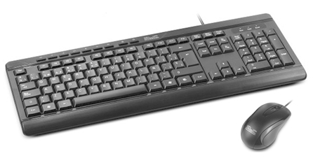 TECLADO + MOUSE KLIP XTREME KCK-251S ALAMBRICO ERGONOMICO USB