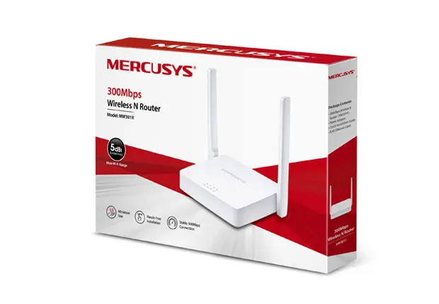 ROUTER MERCUSYS MW301R INALAMBRICO N 300 MBPS 2 ANTENAS