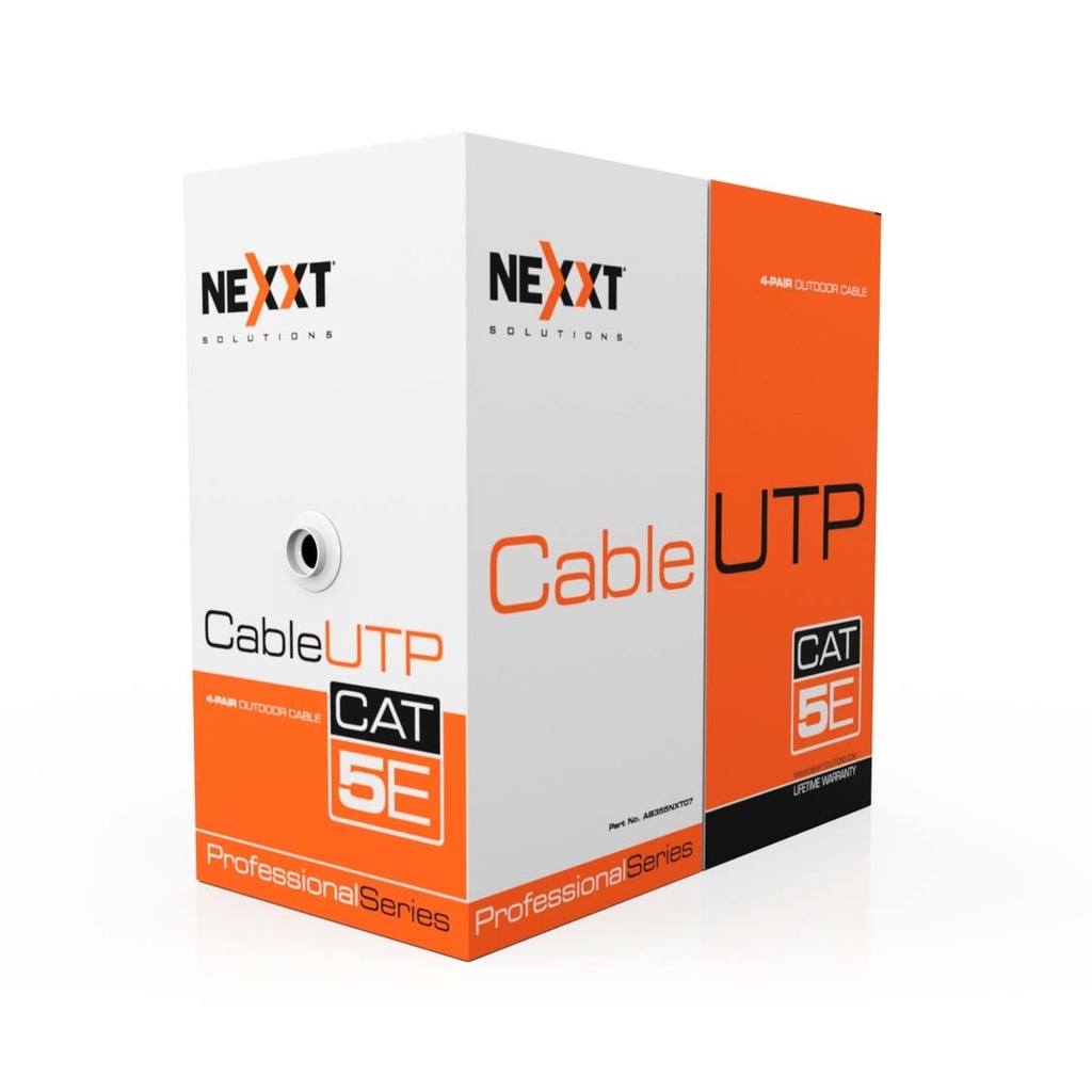 ROLLO DE CABLE UTP NEXXT CATEGORIA CAT 5E BLANCO SKU: AB355NXT32 305M