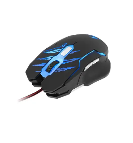 [XTM-610] MOUSE XTECH XTM-610 LETHAL HAZE ALAMBRICO 6 BOTONES 3200DPI LUCES LED 4 COLORES